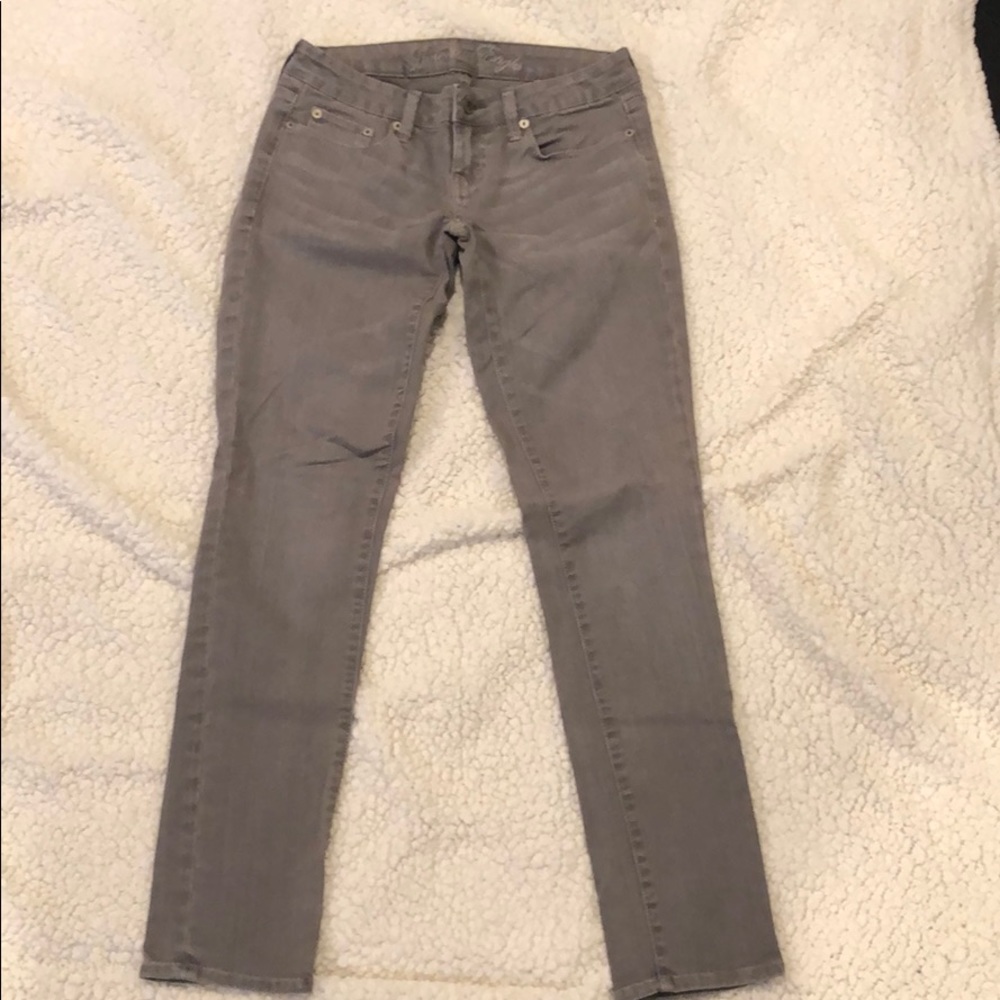 AE gray jeans